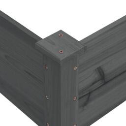 Berkfield Home Garden Raised Bed Grey 120x120x56 cm Solid Wood Fir - Size: 120 x 120 x 56 cm - thumbnail 6