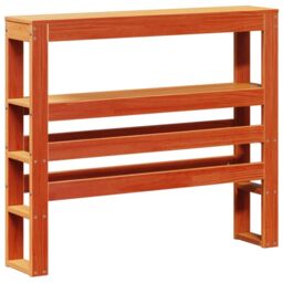 Berkfield Home Bed Frame without Mattress Wax Brown 75x190 cm Small Single Solid Wood Pine - thumbnail 6