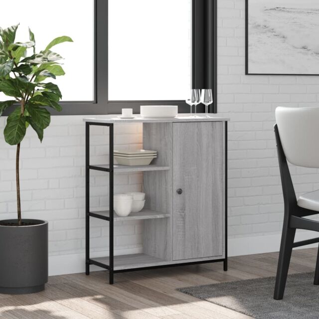Berkfield Home Sideboard Grey Sonoma 70x30x80 cm Engineered Wood - Size: 70 x 30 x 80 cm - image 1