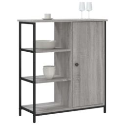 Berkfield Home Sideboard Grey Sonoma 70x30x80 cm Engineered Wood - Size: 70 x 30 x 80 cm - thumbnail 3