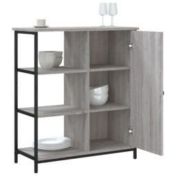 Berkfield Home Sideboard Grey Sonoma 70x30x80 cm Engineered Wood - Size: 70 x 30 x 80 cm - thumbnail 4