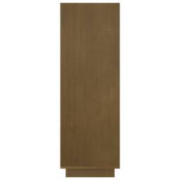 Berkfield Home Book Cabinet/Room Divider Honey Brown 80x35x103 cm Solid Pinewood - Size: 80 x 35 x 103 cm - thumbnail 6