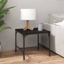 Berkfield Home Side Tables 2 pcs Black 40x40x35 cm Engineered Wood - Size: 40 x 40 x 35 cm - thumbnail 3