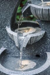 Living and Home Solar Powered Outdoor Water Fountain Rockery Decoration in Natural - thumbnail 5