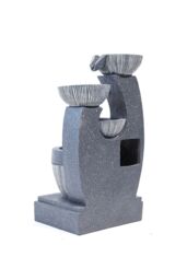 Living and Home Solar Powered Outdoor Water Fountain Rockery Decoration in Natural - thumbnail 4