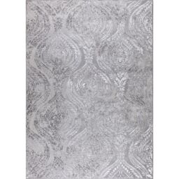 Livabliss Lustro-Vintage Grey Off-White Beige Traditional Boho Living Dining Bedroom Rug in White - Size: 120 cm x 170 cm - thumbnail 2