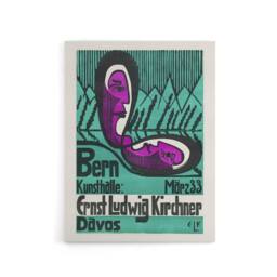"Artery8 Retrospective Exhibition Poster Kirchner Canvas Wall Art in Blue - Size: W18"" x H24""" - thumbnail 1