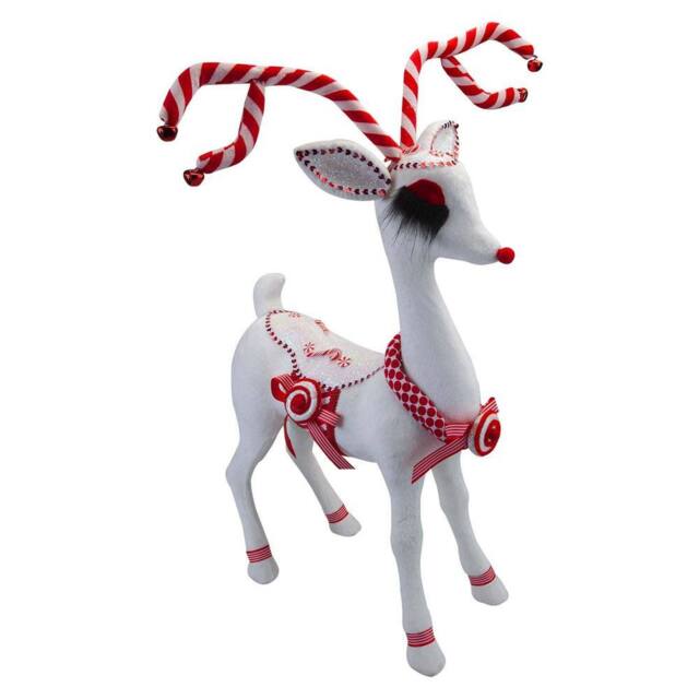 VFM e-Store Christmas Reindeer Decoration 60cm x 16cm White X 1 - Size: 60 cm x 16 cm - image 1