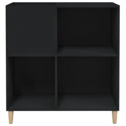 Berkfield Home Record Cabinet Black 84.5x38x89 cm Engineered Wood - thumbnail 5