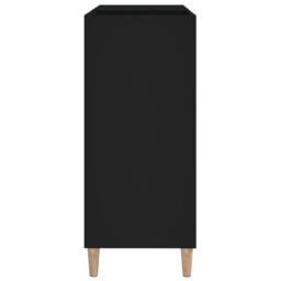 Berkfield Home Record Cabinet Black 84.5x38x89 cm Engineered Wood - thumbnail 6