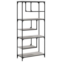 Berkfield Home Bookcase Grey Sonoma 81x36x176 cm Engineered Wood - Size: 81 x 36 x 176 cm - thumbnail 6