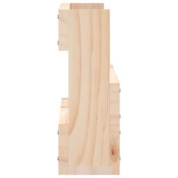 Berkfield Home Wall-mounted Shoe Racks 2 pcs 59x9x23 cm Solid Wood Pine in Brown - Size: 59 x 9 x 23 cm - thumbnail 6