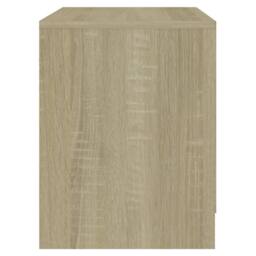 Berkfield Home Bedside Cabinet Sonoma Oak 45x34.5x44.5 cm Engineered Wood in Brown - thumbnail 5