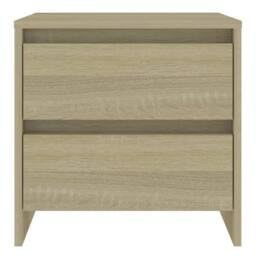 Berkfield Home Bedside Cabinet Sonoma Oak 45x34.5x44.5 cm Engineered Wood in Brown - thumbnail 3