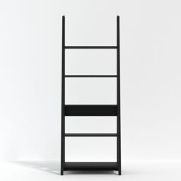 Lemon Pavilion Furniture Tiva Ladder Bookcase - MDF - L38.6 x W64 x H175.4 cm - Black - Size: 1 Pack - thumbnail 2