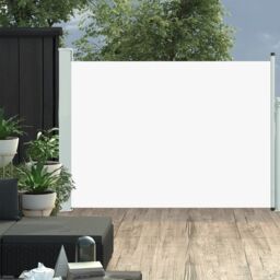 Berkfield Home Patio Retractable Side Awning 120x500 cm Cream in Beige
