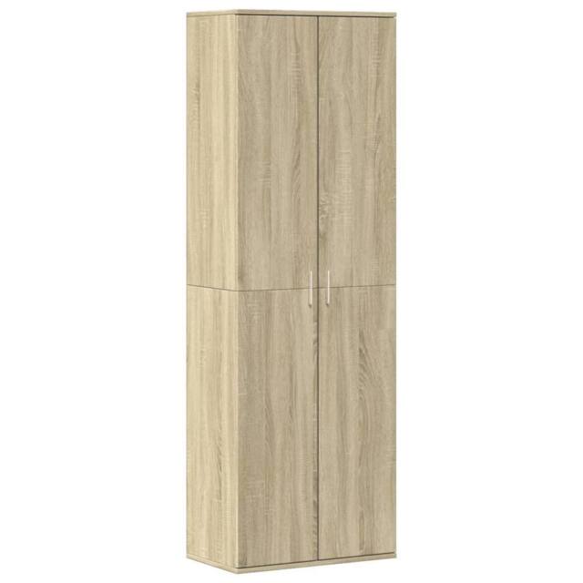 Berkfield Home Highboard Sonoma Oak 60x35x180 cm Engineered Wood in Light Oak - Size: 60 x 35 x 180 cm - image 1