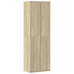 Berkfield Home Highboard Sonoma Oak 60x35x180 cm Engineered Wood in Light Oak - Size: 60 x 35 x 180 cm - thumbnail 1
