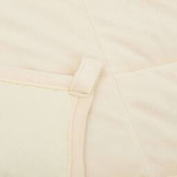 Berkfield Home Soft Weighted Blanket Light Cream 235x290 cm 15 kg Fabric - thumbnail 5