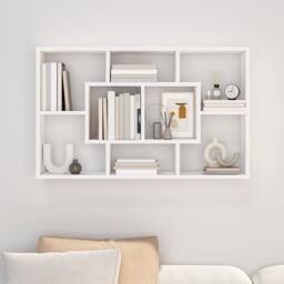 Berkfield Home Wall Shelf White 85x16x52.5 cm Engineered Wood - thumbnail 3