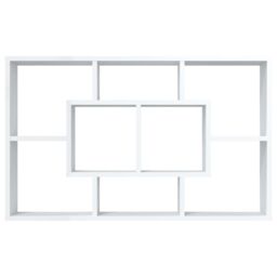 Berkfield Home Wall Shelf White 85x16x52.5 cm Engineered Wood - thumbnail 5