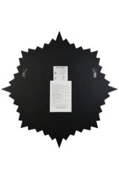 MirrorOutlet Sunburst All Glass Modern Design Round Mirror 80 x 80 CM in Silver - Size: 1 Pack - thumbnail 6