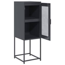 Berkfield Home Sideboard Anthracite 36x39x107 cm Cold-rolled Steel in Dark Grey - Size: 36 x 39 x 107 cm - thumbnail 7