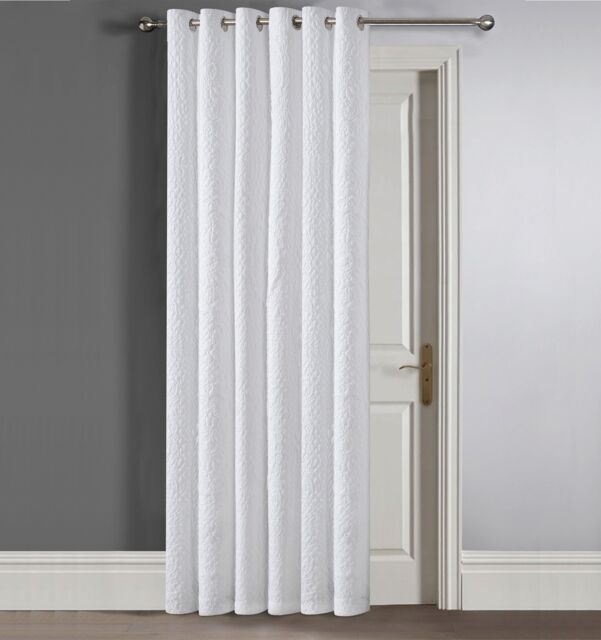 Velosso Winchester Quilted Pinsonic Single Panel Curtain in Grey - Size: 168 cm width x 229 cm drop