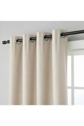 Living and Home Glossy Black Metal Telescopic Curtain Rod with Brackets - Size: 70 cm - 120 cm - thumbnail 3
