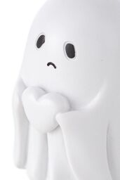 Living and Home Mini Halloween Sad Ghost Figurine Holding White Heart Resin Ornament for Table, Shelf & Windowsill - thumbnail 4