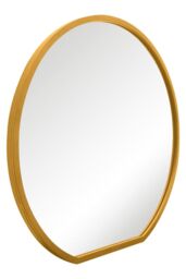 MirrorOutlet Gold Framed Flat Bottom Circular Garden Wall Mirror (105CM X 100CM) - Size: 1 Pack - thumbnail 6