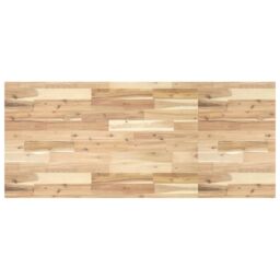 Berkfield Home Desk Top Untreated 120x60x4 cm Solid Wood Acacia in Brown - Size: 120 x 60 x 4 cm - thumbnail 1