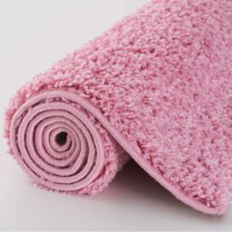 THE RUGS Pink Plain Soft High Pile Shaggy Rugs & Runners Living Room Bedroom - Size: 120 cm x 170 cm - thumbnail 6