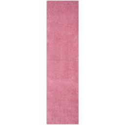 THE RUGS Pink Plain Soft High Pile Shaggy Rugs & Runners Living Room Bedroom - Size: 120 cm x 170 cm - thumbnail 7
