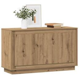 Berkfield Home Sideboard Artisan Oak 102x35x55 cm Engineered Wood in Brown - Size: 102 x 35 x 55 cm - thumbnail 1