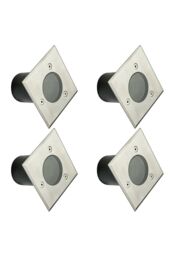CGC Lighting Myah Four Square Small Stainless Steel Inground Or Decking Lights in Metallics
