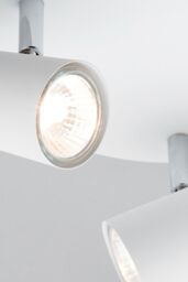 BHS Lighting Barley Spotlight Plate Ceiling Light in White - thumbnail 3