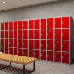 Phoenix Safe Company Personal Locker in Red with Electronic Lock, PL1433GRE, 34L - Size: 180 cm x 100 cm - thumbnail 6
