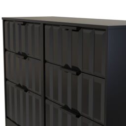 Ready Assembled 2 U Seattle 6 Drawer Wide Chest (Ready Assembled) in True Black - thumbnail 4