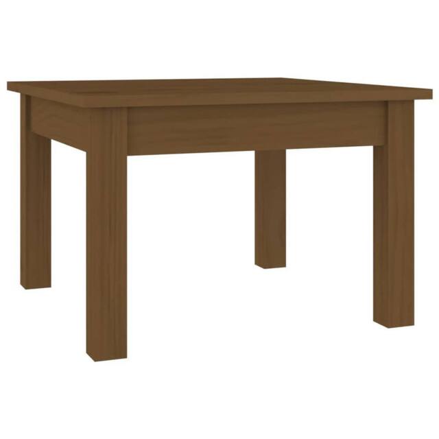 Berkfield Home Coffee Table Honey Brown 45x45x30 cm Solid Wood Pine - Size: 45 x 45 x 30 cm - image 1