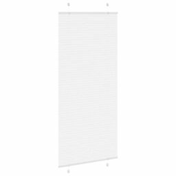 Berkfield Home Pleated Blind White 95x200 cm Fabric Width 94.4 cm Polyester - thumbnail 4