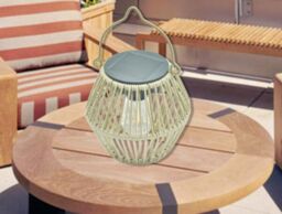Leaper Solar Bamboo Carrying Basket Night Light Decorate Courtyard in Green - thumbnail 8