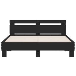 Berkfield Home Bed Frame with LED without Mattress Black 140x200 cm - thumbnail 7