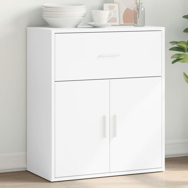 Berkfield Home Sideboard White 60x31x70 cm Engineered Wood - Size: 60 x 31 x 70 cm - image 1