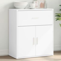 Berkfield Home Sideboard White 60x31x70 cm Engineered Wood - Size: 60 x 31 x 70 cm - thumbnail 1