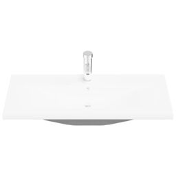 Berkfield Home Bathroom Sink Cabinet with Built-in Basin Black Oak Engineered Wood - thumbnail 7