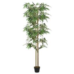 Berkfield Home Realistic Artificial Bamboo Tree 988 Leaves 150 cm Green - thumbnail 2