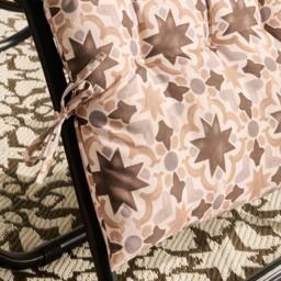 OHS Tiles Print Gravity Chair Seat Cushion Outdoor Garden Water Resistant - thumbnail 2