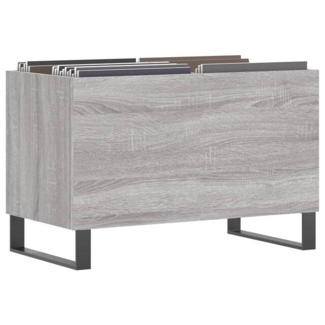Berkfield Home Record Cabinet Grey Sonoma 74.5x38x48 cm Engineered Wood - image 1