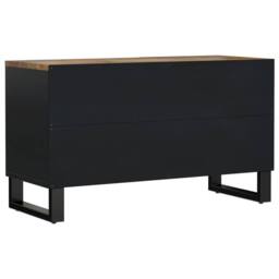 Berkfield Home TV Cabinet 80x33x46 cm Solid Wood Mango&Engineered Wood in Brown - Size: 80 x 33 x 46 cm - thumbnail 6